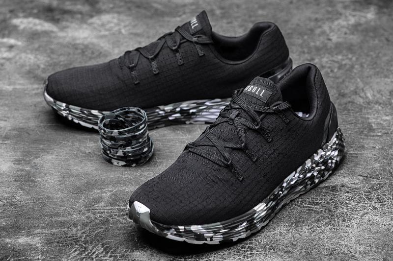 Nobull Wild Granite Ripstop Runner Men's Running Shoes Black | USA V1015R